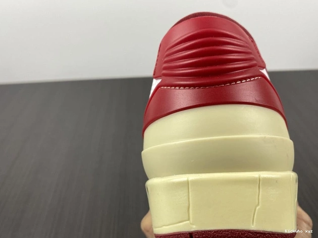 SP Red Retro 2 Low Off-White Jordan White DJ4375-106 0713